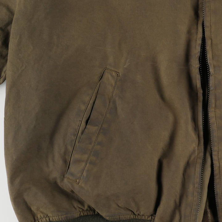 POLO by Ralph Lauren Tanker Jacket, Waxed Cotton, Oiled, Men's Size L cotton brown type Vintage Second Hand