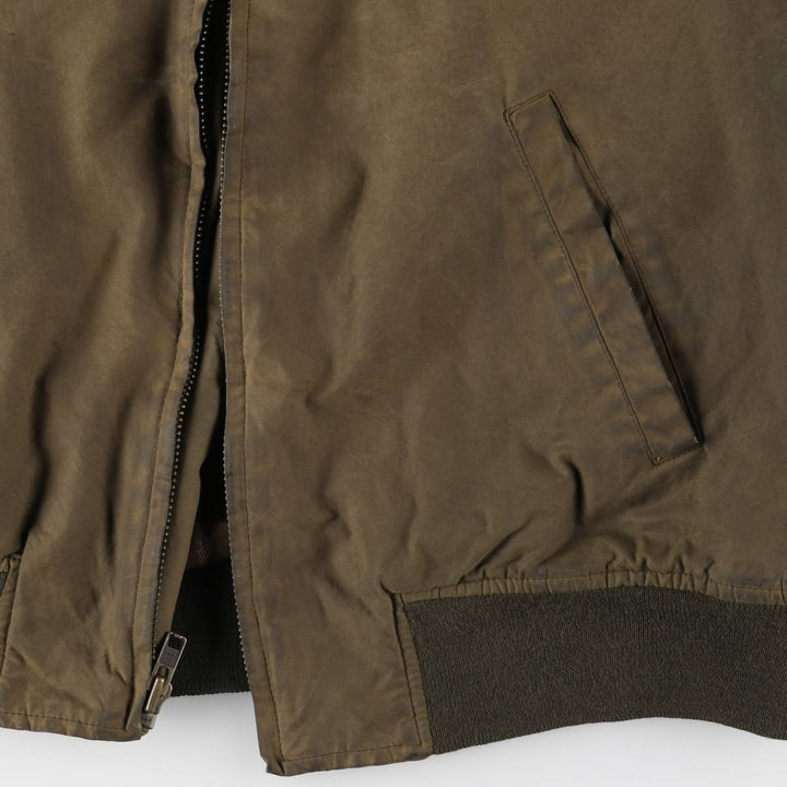 POLO by Ralph Lauren Tanker Jacket, Waxed Cotton, Oiled, Men's Size L cotton brown type Vintage Second Hand