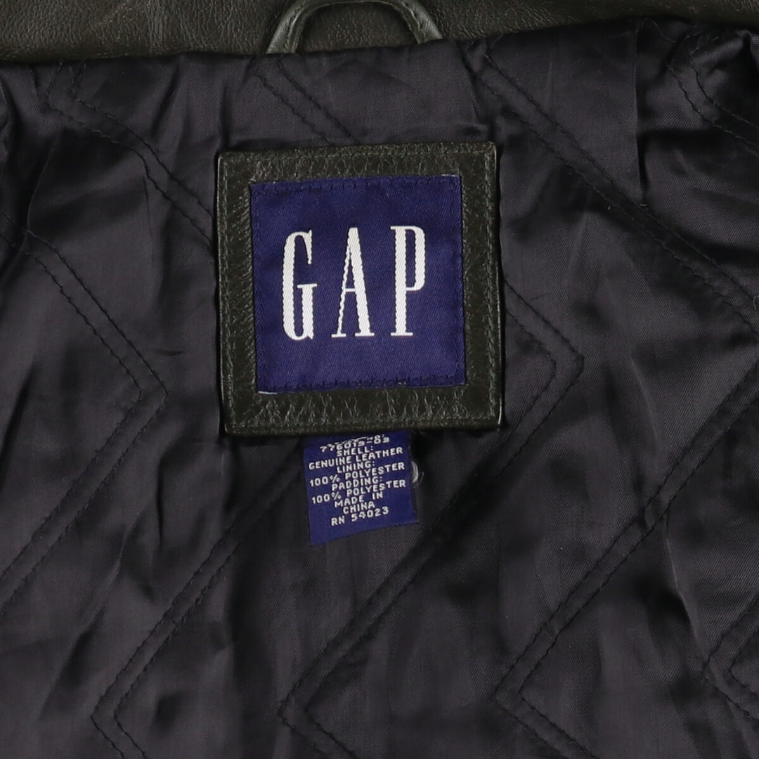 00'S GAP Leather Blouson Type Men's XS Size /evb005976