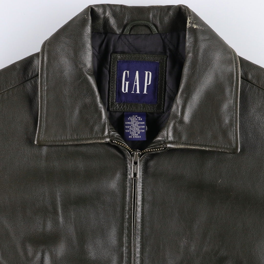 00'S GAP Leather Blouson Type Men's XS Size /evb005976