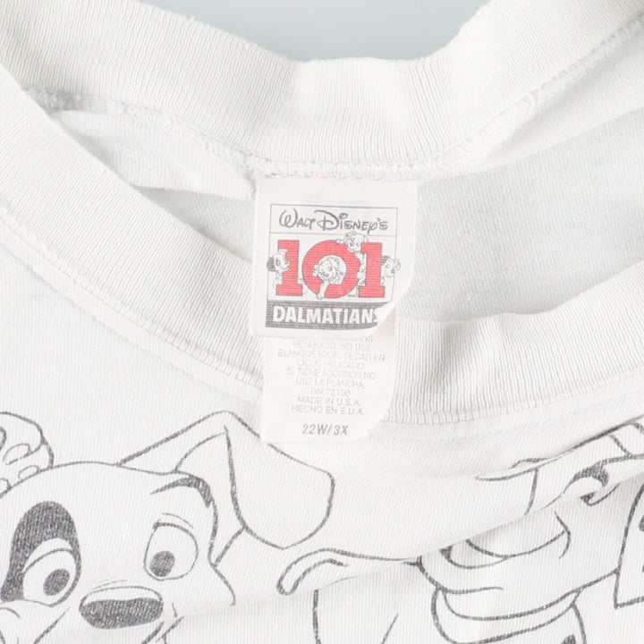 90'S Walt Disney 101 Dalmatians all-over character print T-shirt made in USA men's XXL short sleeve vintage /evb005980