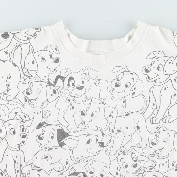 90'S Walt Disney 101 Dalmatians all-over character print T-shirt made in USA men's XXL short sleeve vintage /evb005980