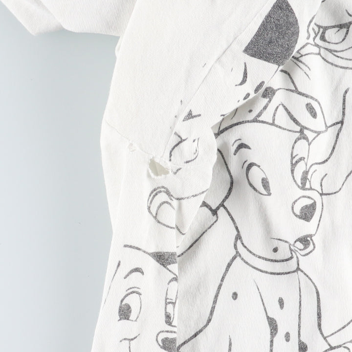 90'S Walt Disney 101 Dalmatians all-over character print T-shirt made in USA men's XXL short sleeve vintage /evb005980