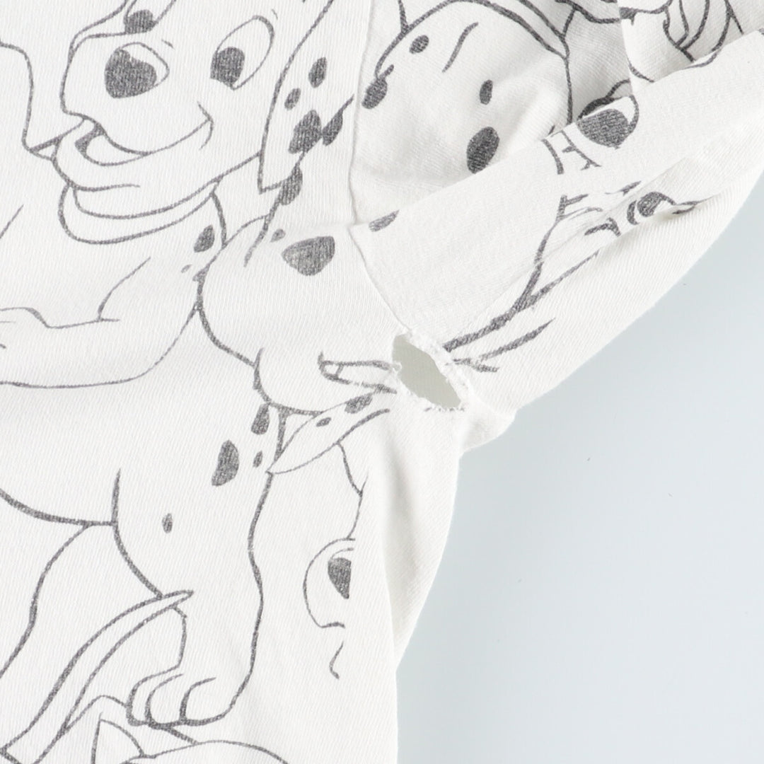 90'S Walt Disney 101 Dalmatians all-over character print T-shirt made in USA men's XXL short sleeve vintage /evb005980
