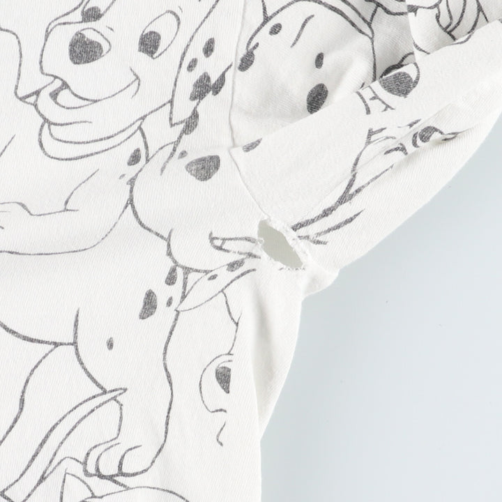 90'S Walt Disney 101 Dalmatians all-over character print T-shirt made in USA men's XXL short sleeve vintage /evb005980