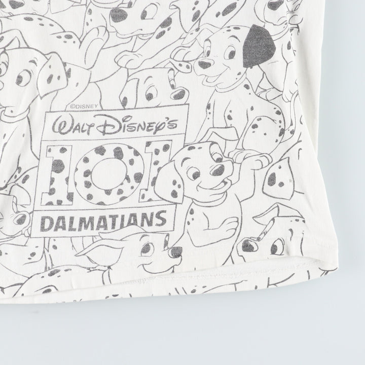 90'S Walt Disney 101 Dalmatians all-over character print T-shirt made in USA men's XXL short sleeve vintage /evb005980