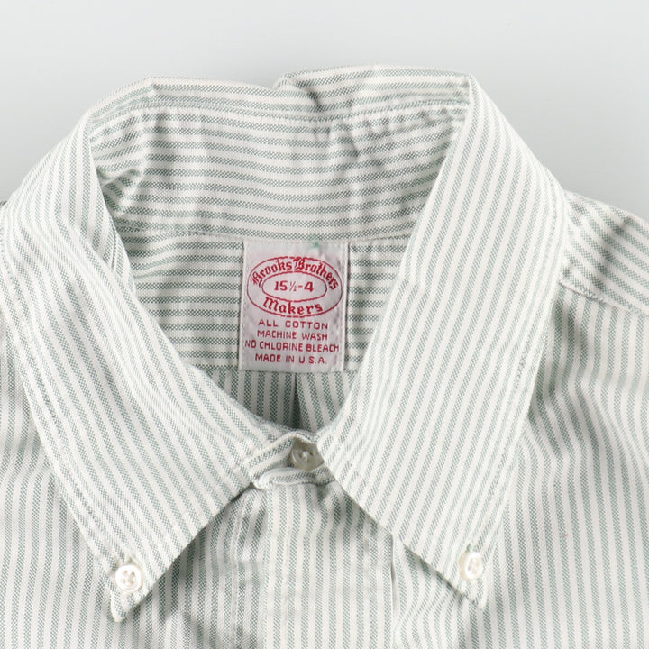 70s-80'S Brooks Brothers MAKERS 6-button long sleeve button-down striped shirt made in USA, men's size M, vintage /evb006013