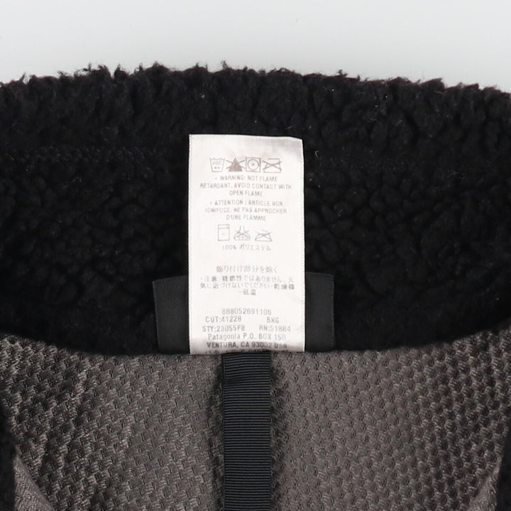 2000'S Patagonia Classic Retro-X Fleece Jacket (23055F8), Men's Size Medium polyester black type Vintage Second Hand