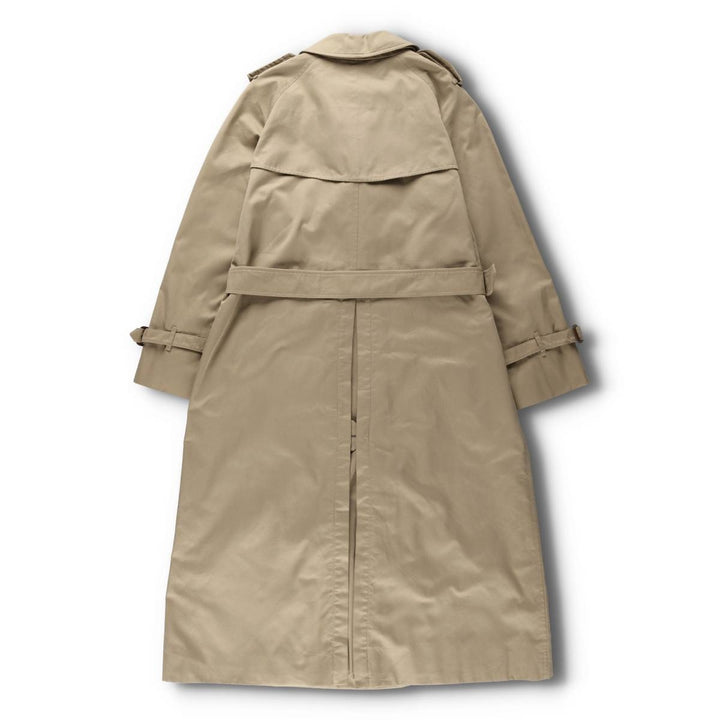 80s-90'S Burberry trench coat, made in England, women's size L cotton Beige type Vintage Second Hand
