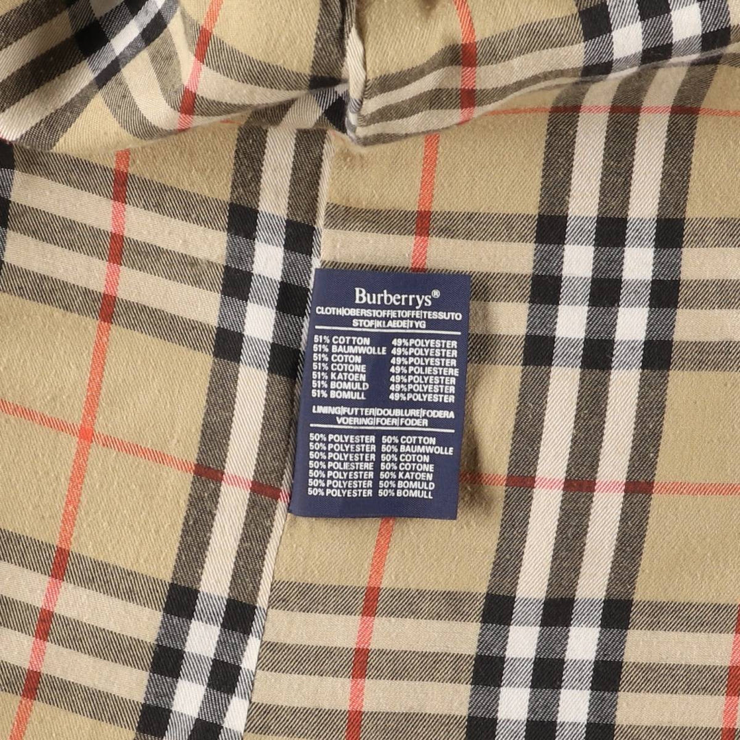 80s-90'S Burberry trench coat, made in England, women's size L cotton Beige type Vintage Second Hand