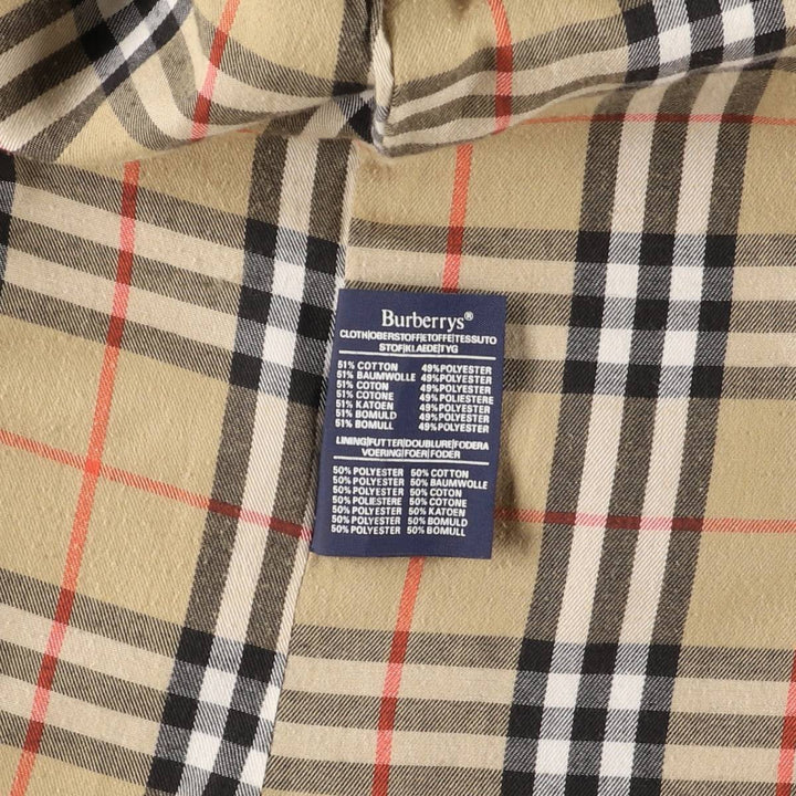 80s-90'S Burberry trench coat, made in England, women's size L cotton Beige type Vintage Second Hand