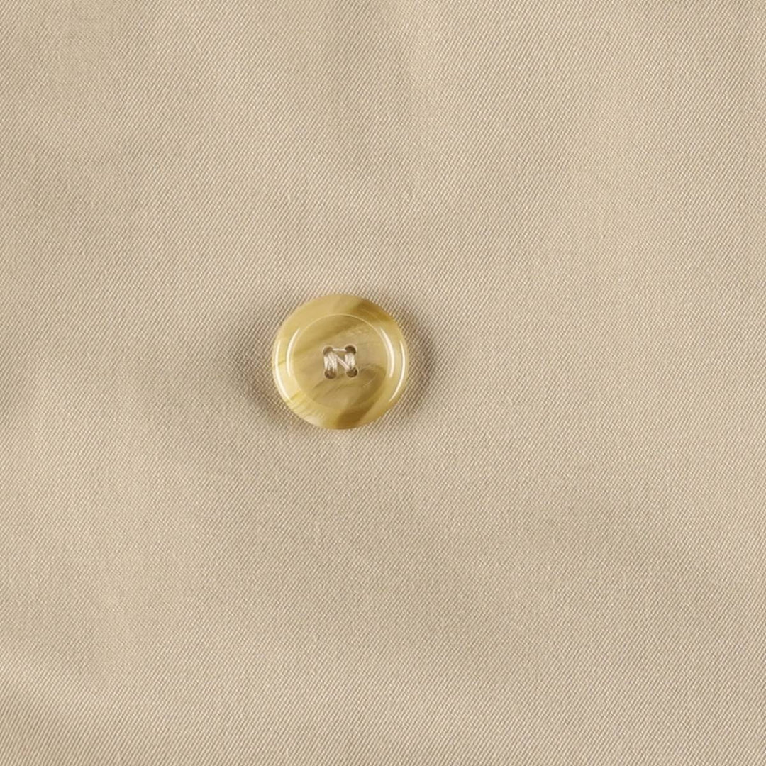 80s-90'S Burberry trench coat, made in England, women's size L cotton Beige type Vintage Second Hand