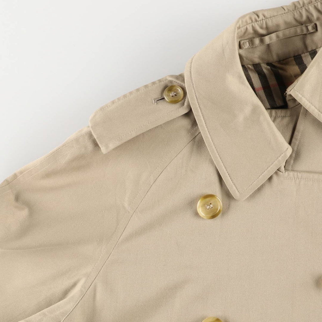 80s-90'S Burberry trench coat, made in England, women's size L cotton Beige type Vintage Second Hand