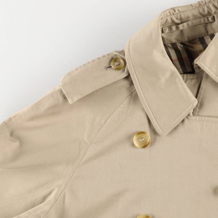 80s-90'S Burberry trench coat, made in England, women's size L cotton Beige type Vintage Second Hand