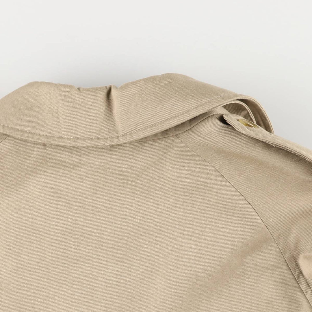 80s-90'S Burberry trench coat, made in England, women's size L cotton Beige type Vintage Second Hand
