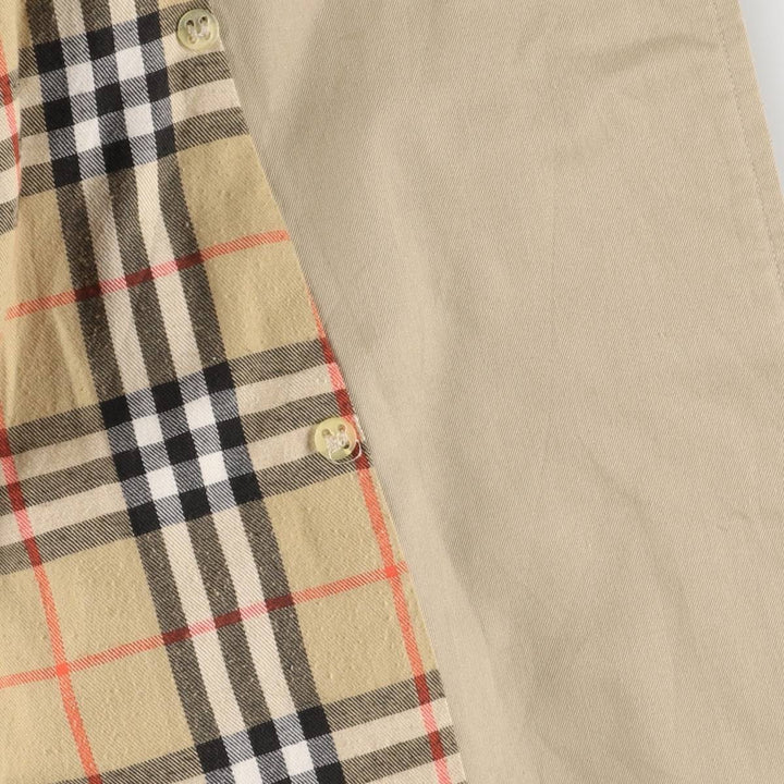 80s-90'S Burberry trench coat, made in England, women's size L cotton Beige type Vintage Second Hand