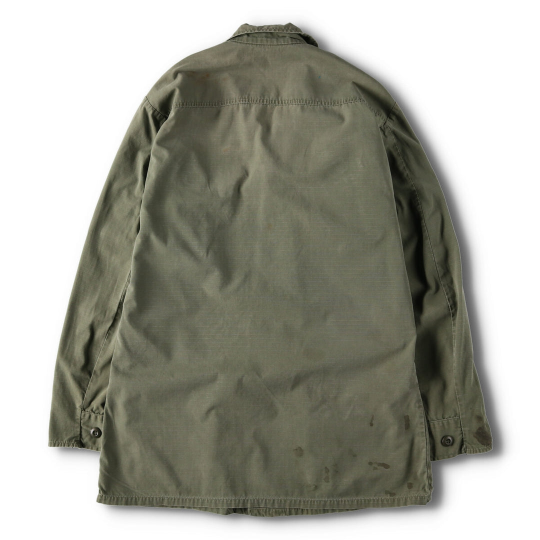 70'S US Military Jungle Fatigue 4th Military Field Jacket Made in USA SMALL-LONG Men's S equivalent /evb006123
