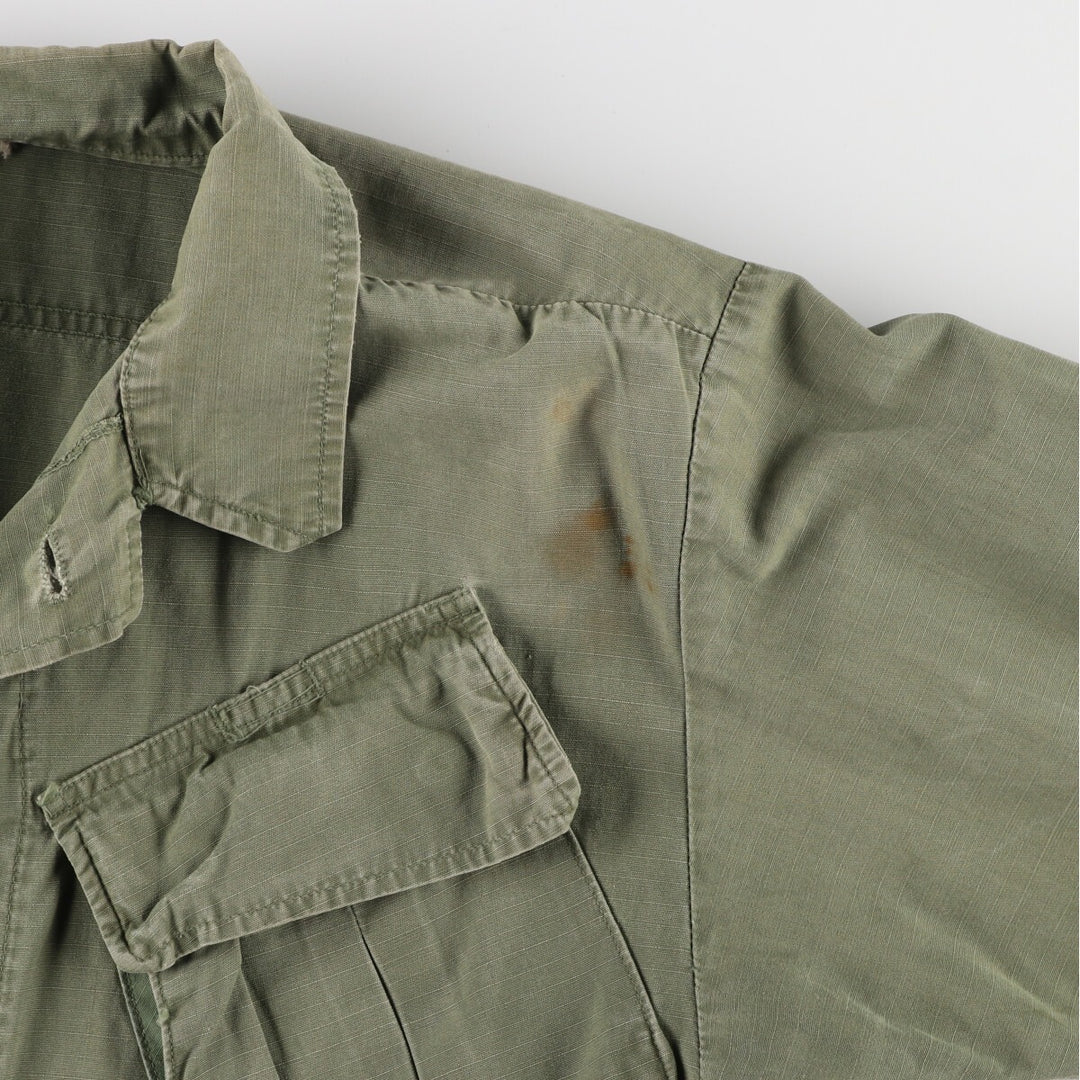 70'S US Military Jungle Fatigue 4th Military Field Jacket Made in USA SMALL-LONG Men's S equivalent /evb006123