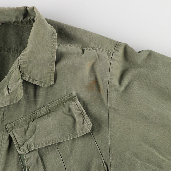 70'S US Military Jungle Fatigue 4th Military Field Jacket Made in USA SMALL-LONG Men's S equivalent /evb006123
