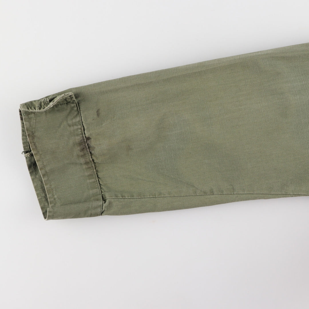 70'S US Military Jungle Fatigue 4th Military Field Jacket Made in USA SMALL-LONG Men's S equivalent /evb006123