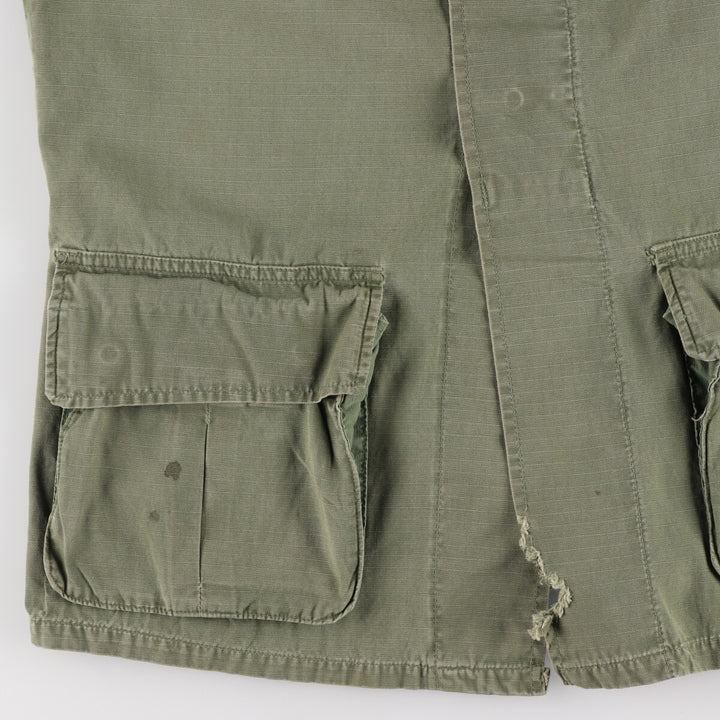 70'S US Military Jungle Fatigue 4th Military Field Jacket Made in USA SMALL-LONG Men's S equivalent /evb006123