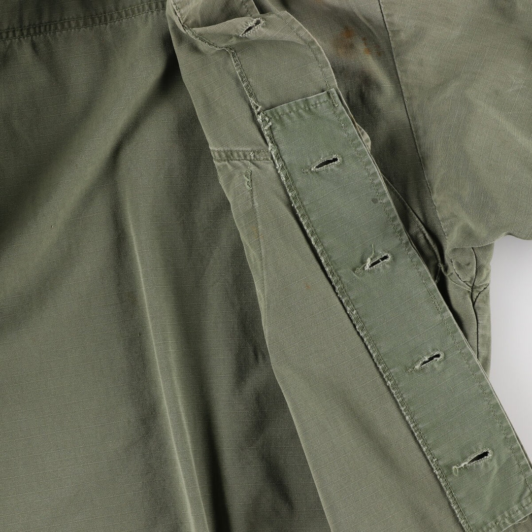 70'S US Military Jungle Fatigue 4th Military Field Jacket Made in USA SMALL-LONG Men's S equivalent /evb006123