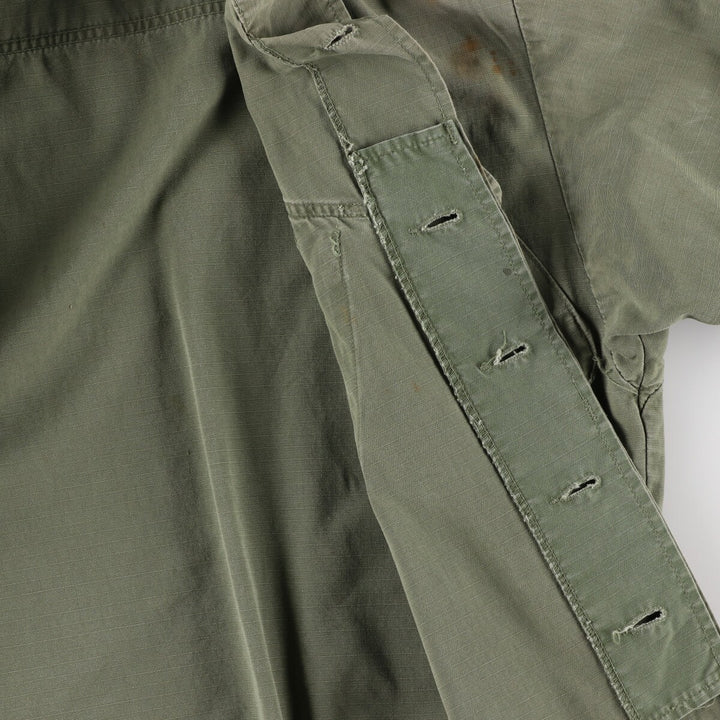 70'S US Military Jungle Fatigue 4th Military Field Jacket Made in USA SMALL-LONG Men's S equivalent /evb006123