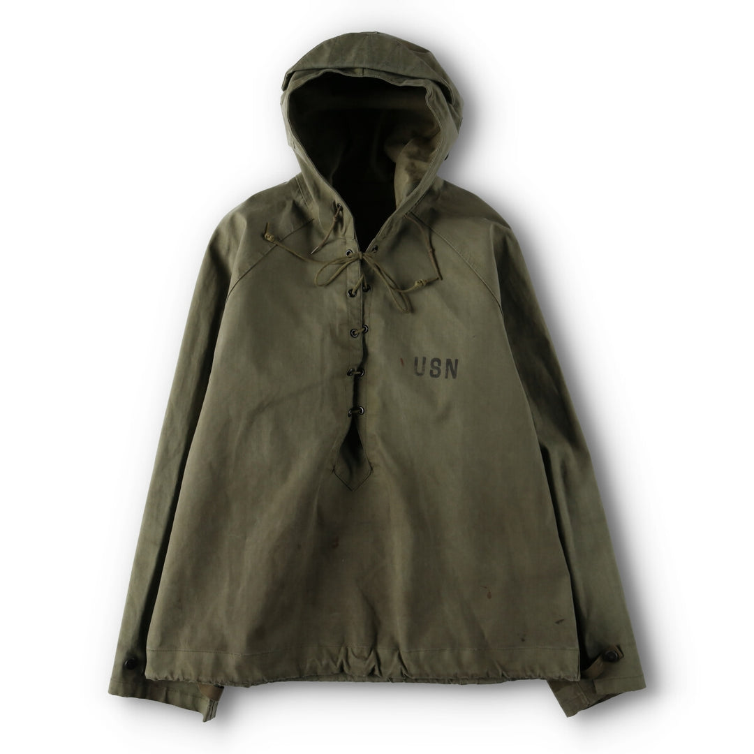 1940'S US Navy Early N-2 Military Deck Parka Made in USA Small Men's S Size Vintage unclear Khaki type Vintage Second Hand