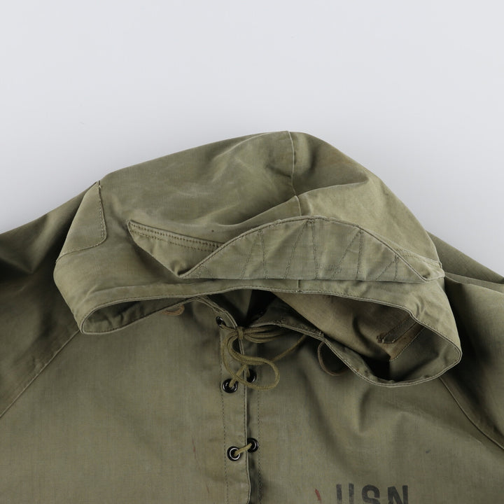 1940'S US Navy Early N-2 Military Deck Parka Made in USA Small Men's S Size Vintage unclear Khaki type Vintage Second Hand