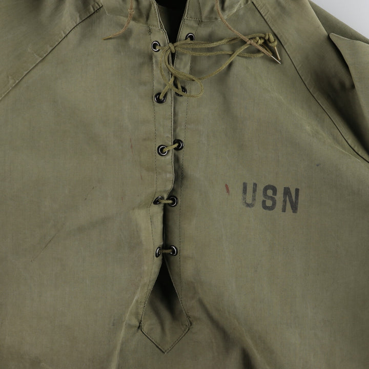 1940'S US Navy Early N-2 Military Deck Parka Made in USA Small Men's S Size Vintage unclear Khaki type Vintage Second Hand