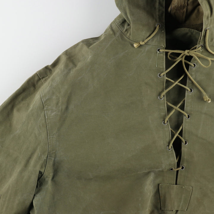 1940'S US Navy Early N-2 Military Deck Rain Parka Made in USA LARGE Men's L equivalent Vintage /evb006214