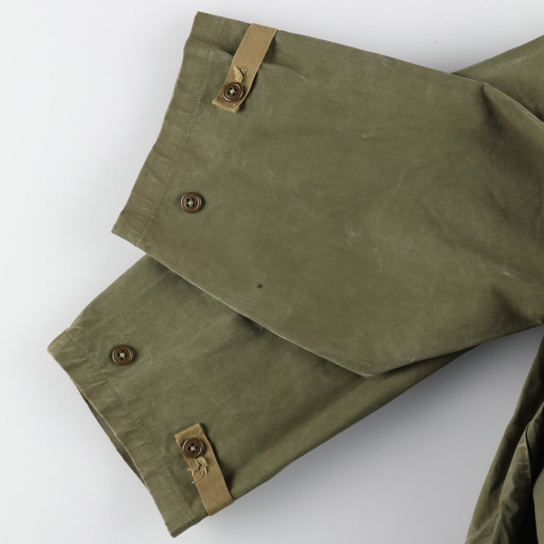 1940'S US Navy Early N-2 Military Deck Rain Parka Made in USA LARGE Men's L equivalent Vintage /evb006214