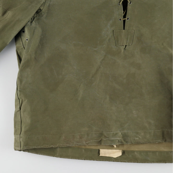 1940'S US Navy Early N-2 Military Deck Rain Parka Made in USA LARGE Men's L equivalent Vintage /evb006214