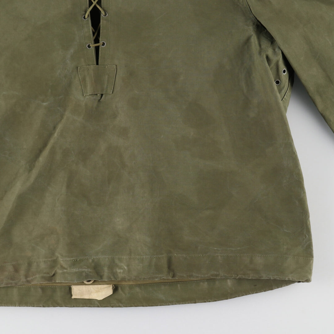 1940'S US Navy Early N-2 Military Deck Rain Parka Made in USA LARGE Men's L equivalent Vintage /evb006214