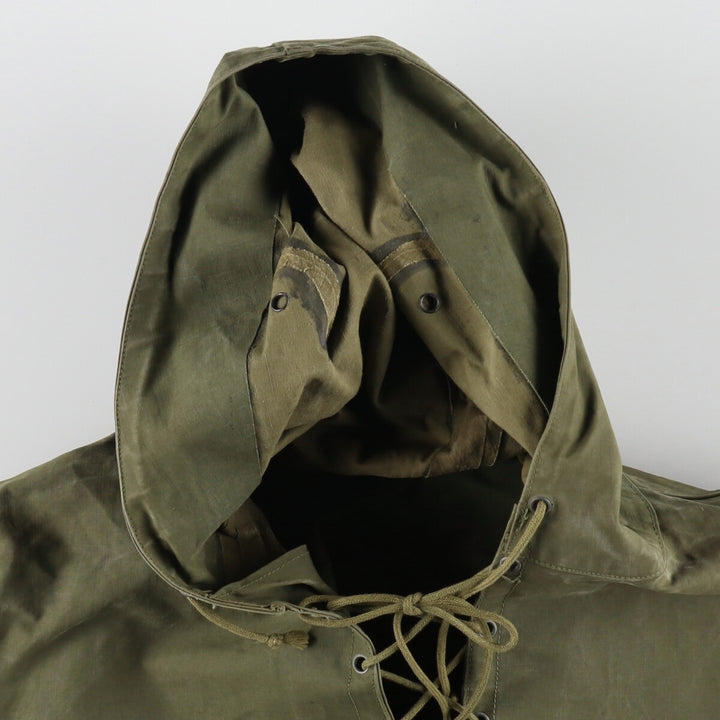 1940'S US Navy Early N-2 Military Deck Rain Parka Made in USA LARGE Men's L equivalent Vintage /evb006214