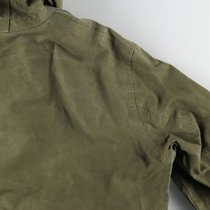 1940'S US Navy Early N-2 Military Deck Rain Parka Made in USA LARGE Men's L equivalent Vintage /evb006214