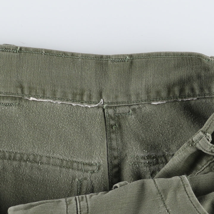 1960'S US military genuine military baker pants made in USA, men's w29 equivalent, vintage unclear Khaki type Vintage Second Hand