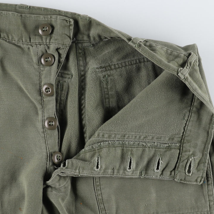 1960'S US military genuine military baker pants made in USA, men's w29 equivalent, vintage unclear Khaki type Vintage Second Hand