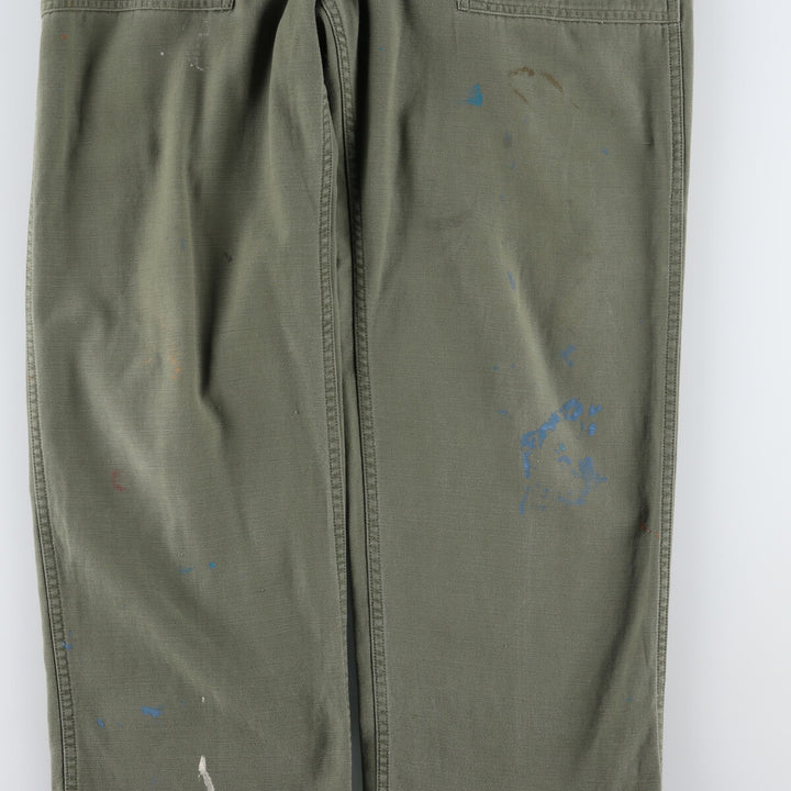 1960'S US military genuine military baker pants made in USA, men's w29 equivalent, vintage unclear Khaki type Vintage Second Hand