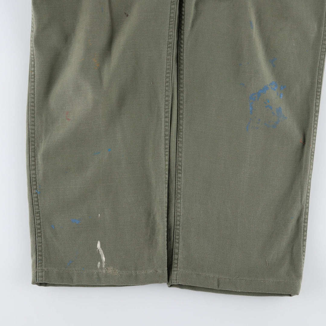 1960'S US military genuine military baker pants made in USA, men's w29 equivalent, vintage unclear Khaki type Vintage Second Hand