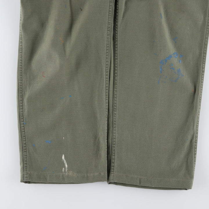 1960'S US military genuine military baker pants made in USA, men's w29 equivalent, vintage unclear Khaki type Vintage Second Hand