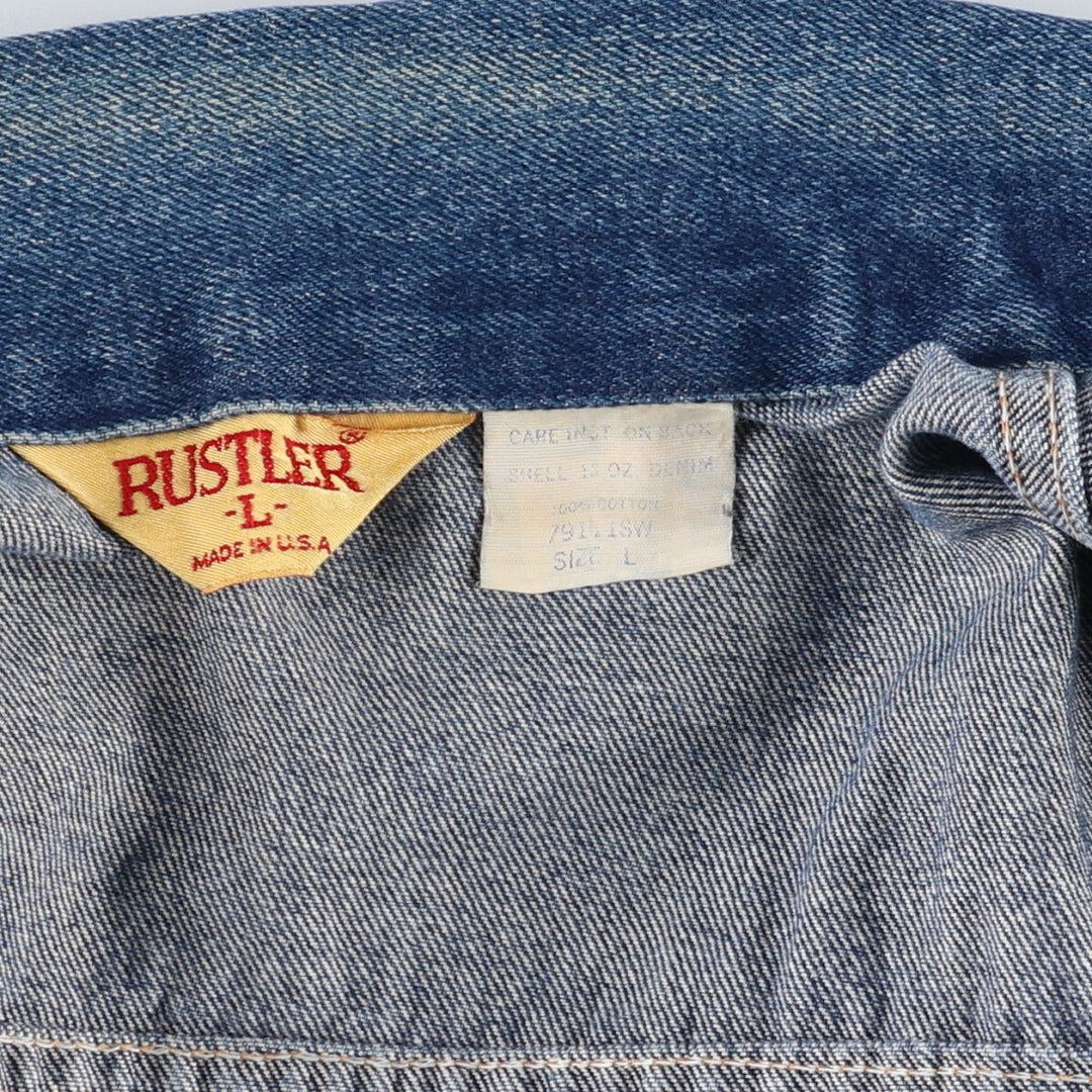 Rustler denim jacket, made in the USA, men's size L /evb006237