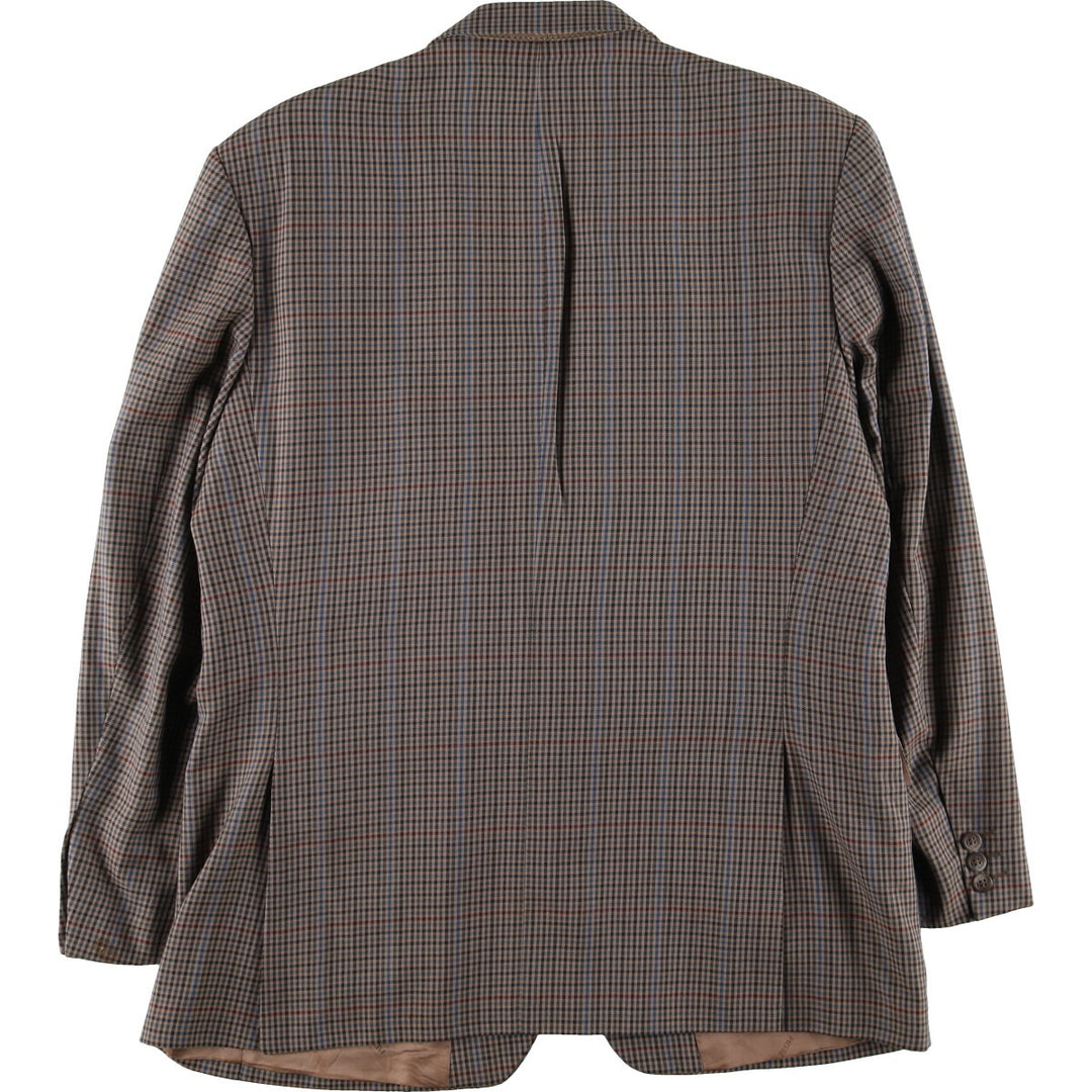 PIERRE BALMAIN Check Pattern Tailored Jacket Men's L Size 2B 2 Button /evb006273