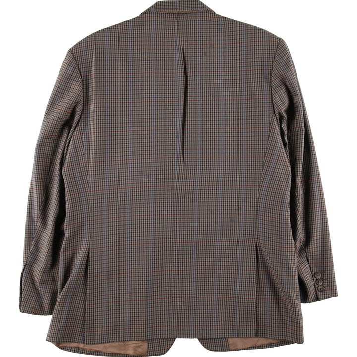 PIERRE BALMAIN Check Pattern Tailored Jacket Men's L Size 2B 2 Button /evb006273