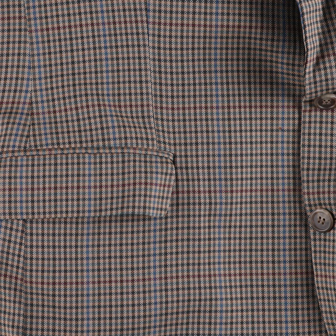 PIERRE BALMAIN Check Pattern Tailored Jacket Men's L Size 2B 2 Button /evb006273