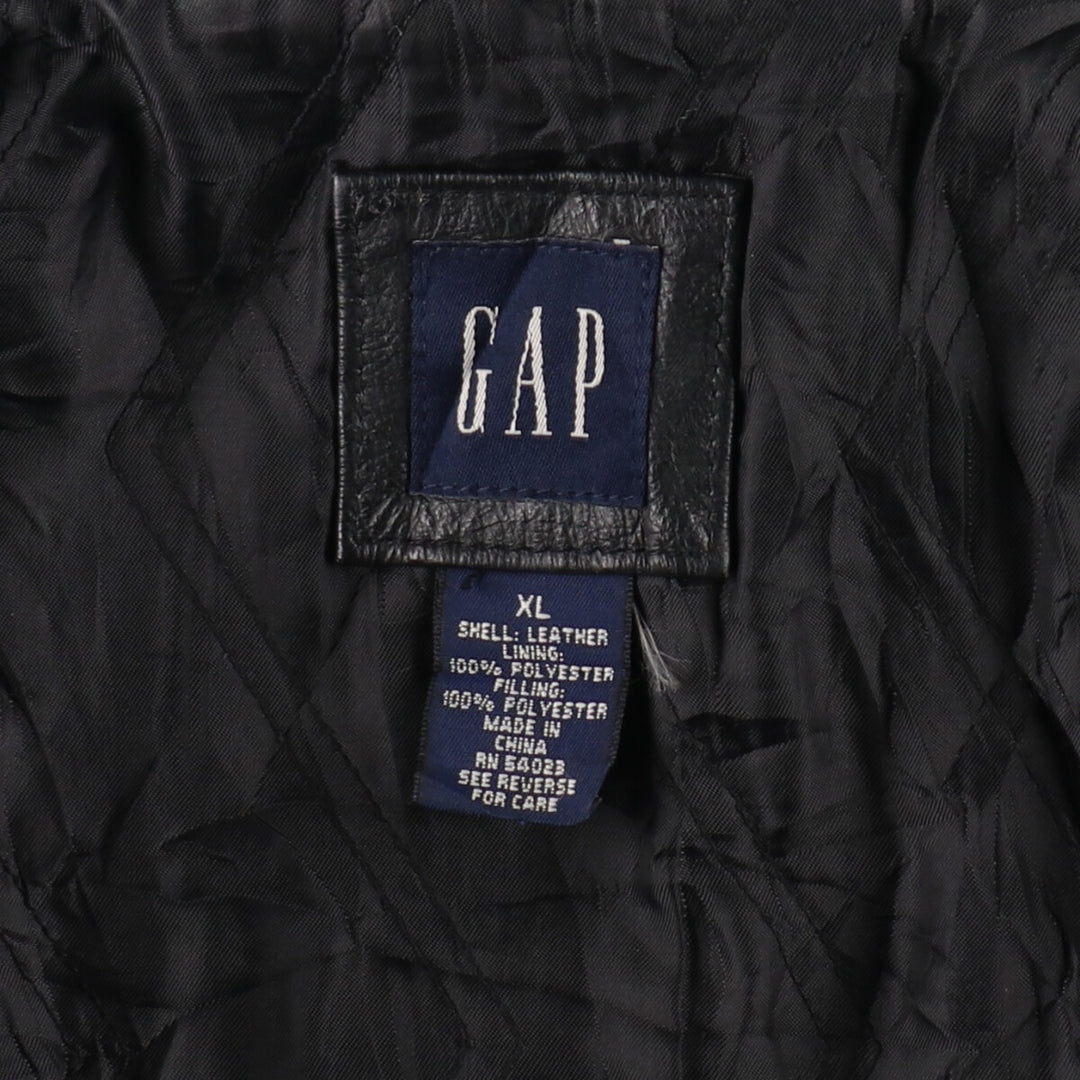 00'S GAP Leather Blouson Type Women's XL Size /evb006344