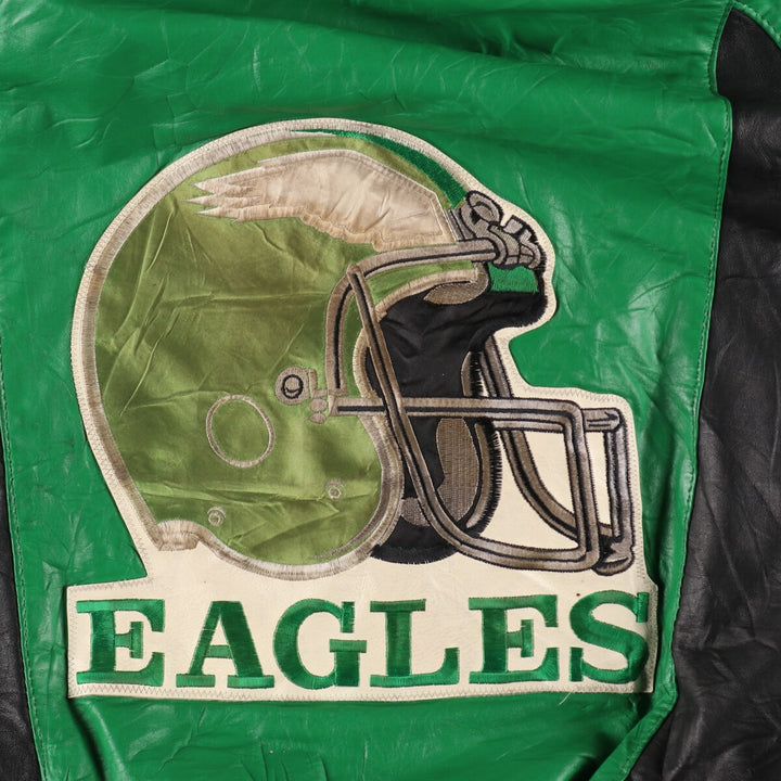 NFL PHILADELPHIA EAGLES Philadelphia Eagles Leather Hoodie Men's XL Vintage /evb006349