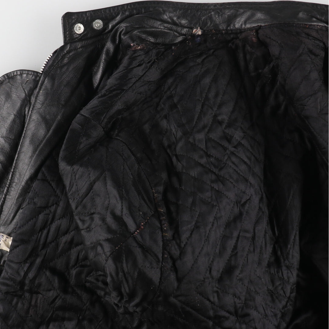 70'S single rider jacket, men's size M, full zip /evb006353
