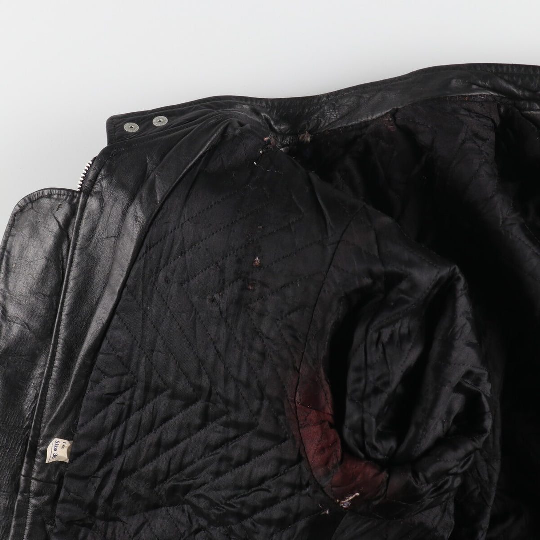 70'S single rider jacket, men's size M, full zip /evb006353