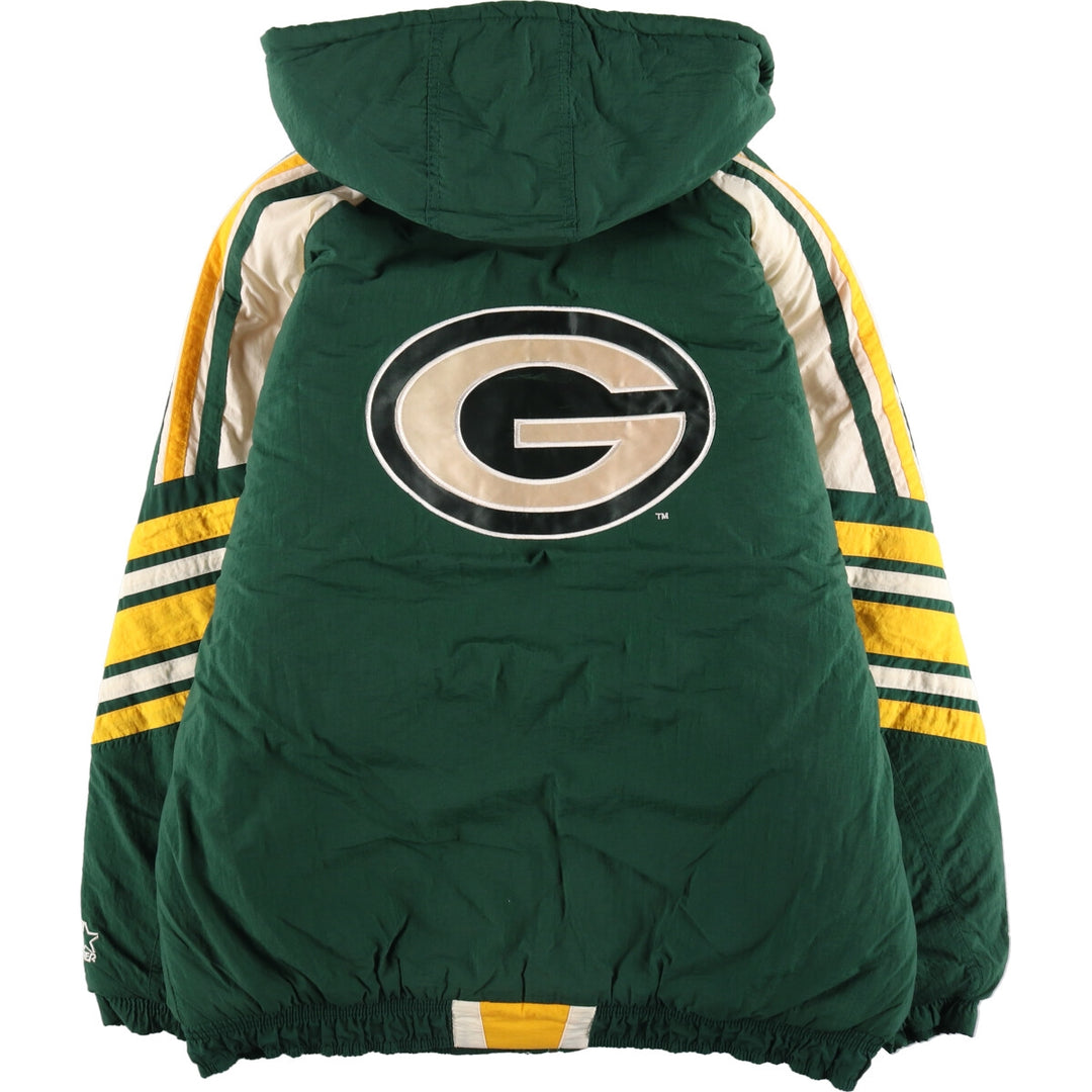 90'S Starter NFL Green Bay Packers padded jacket puffer jacket men's size L /evb006357